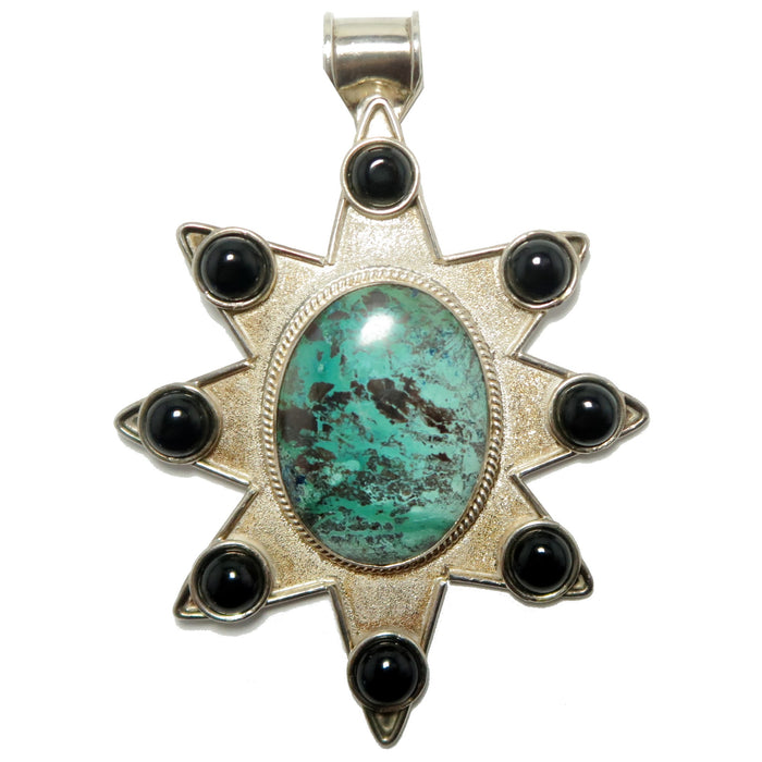 chrysocolla star pendant