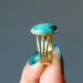 gold chrysocolla ring