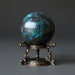 chrysocolla sphere on hand