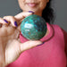 chrysocolla sphere at throat chakra