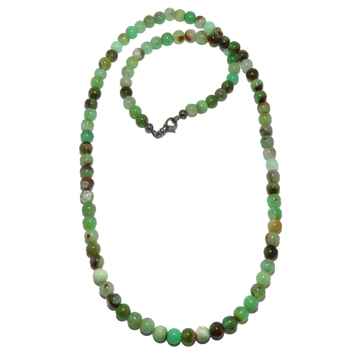 chrysoprase beaded necklace