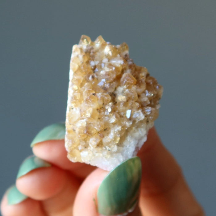citrine cluster geode