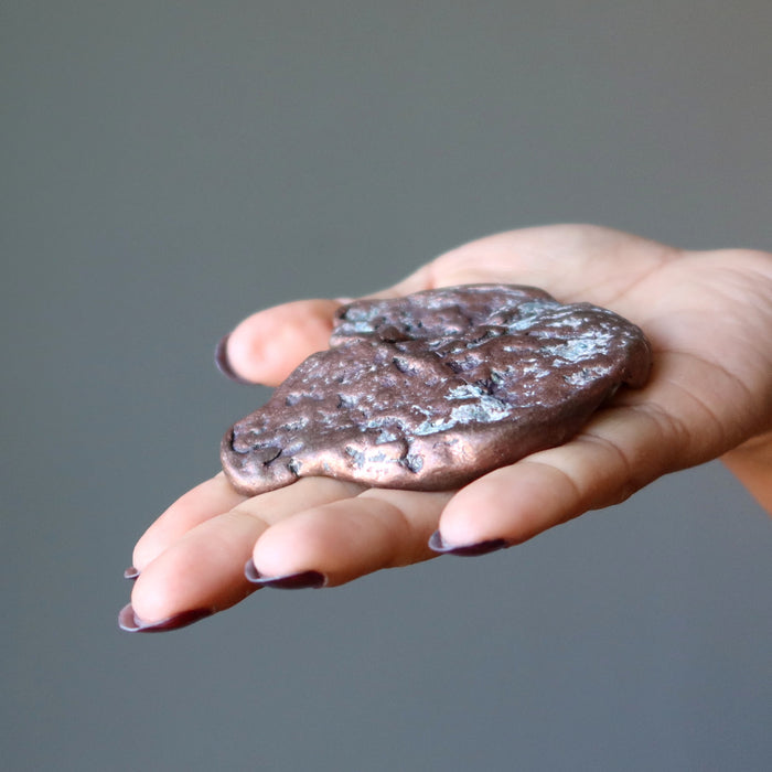 Copper Raw Crystal Dolphin Moon Natural Metal