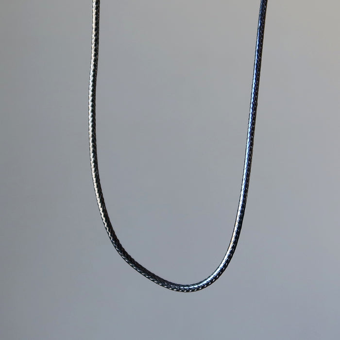 display lower part of Cotton Cord Simply Stylish Black Necklace 