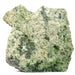 rough green epidote standing mineral stone