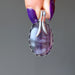 holding Sterling Silver Rainbow Fluorite Pendant 