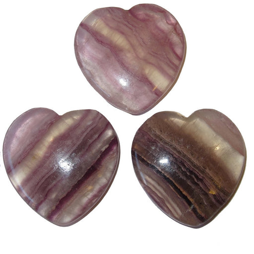 3 Fluorite Hearts