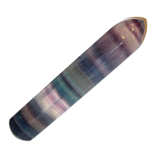 rainbow fluorite faceted massage wand