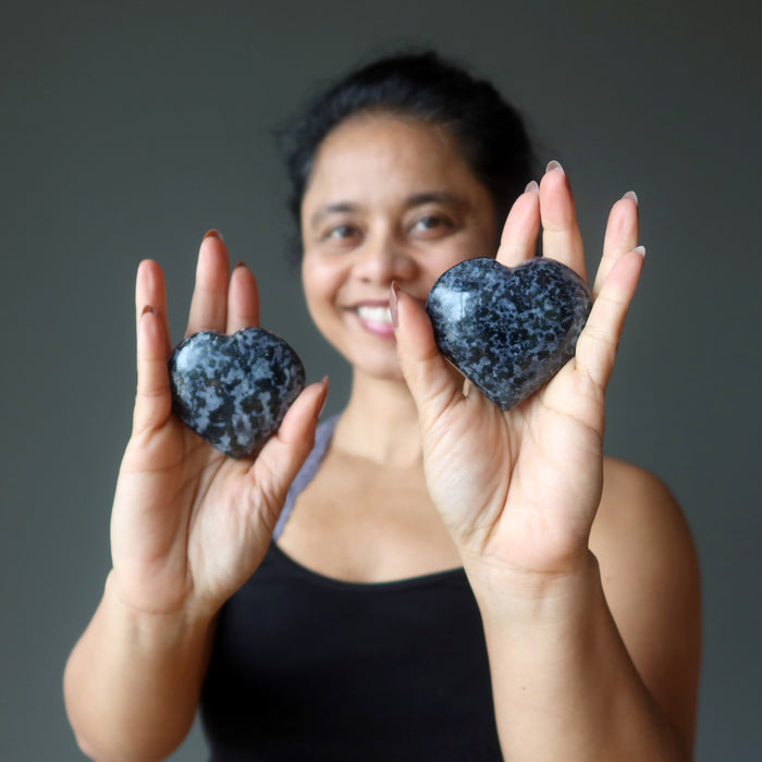 Gabbro Heart Pagan Spirit Indigo Black Stone