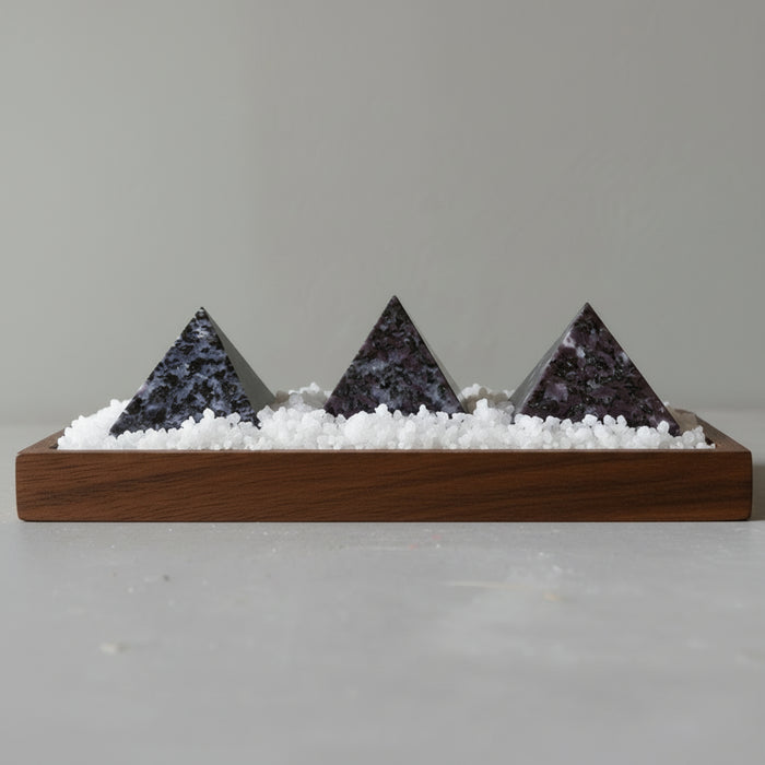 Gabbro Pyramid Midnight Art Indigo Mystic Merlinite