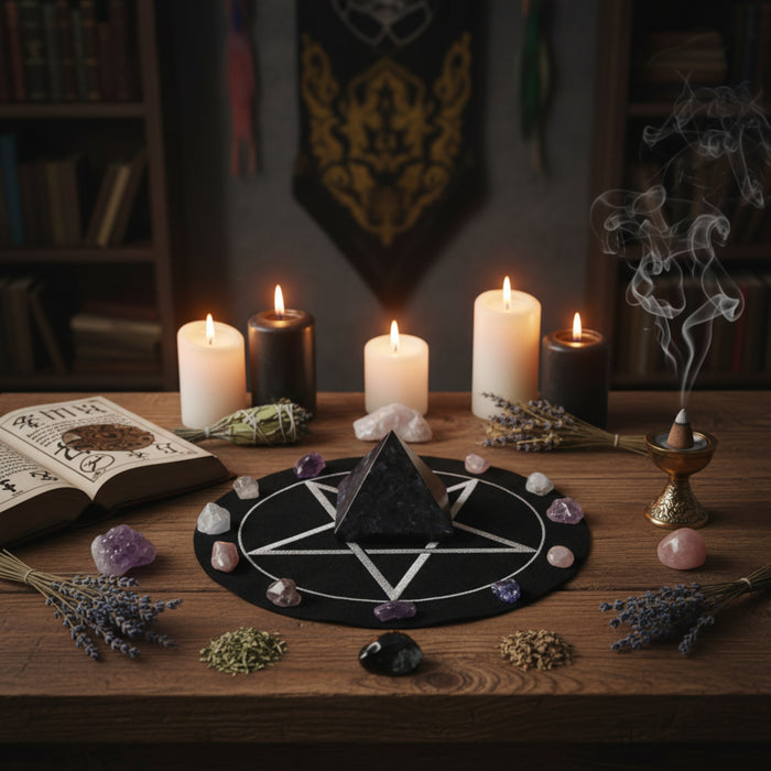 Gabbro Pyramid Midnight Art Indigo Mystic Merlinite