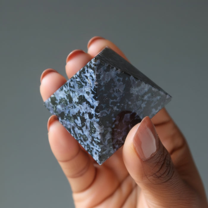 Gabbro Pyramid Midnight Art Indigo Mystic Merlinite