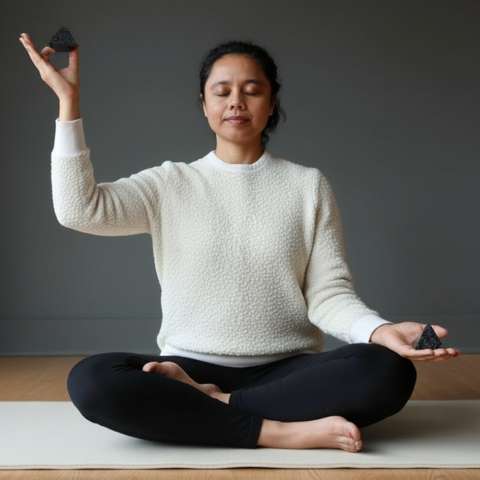 Gabbro Pyramid Midnight Art Indigo Mystic Merlinite