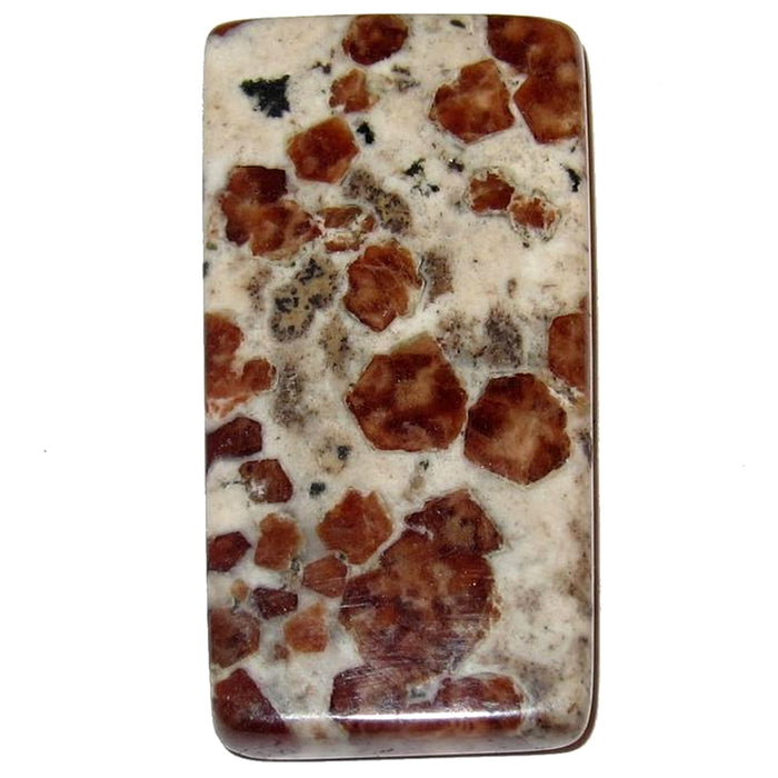 Garnet Grid Crystal Orange Gem Granite Stone