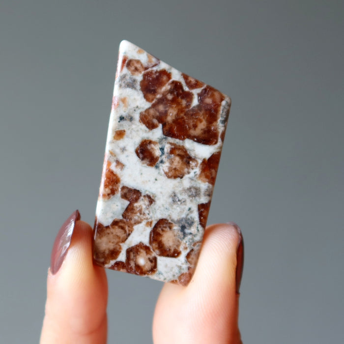 Garnet Grid Crystal Orange Gem Granite Stone