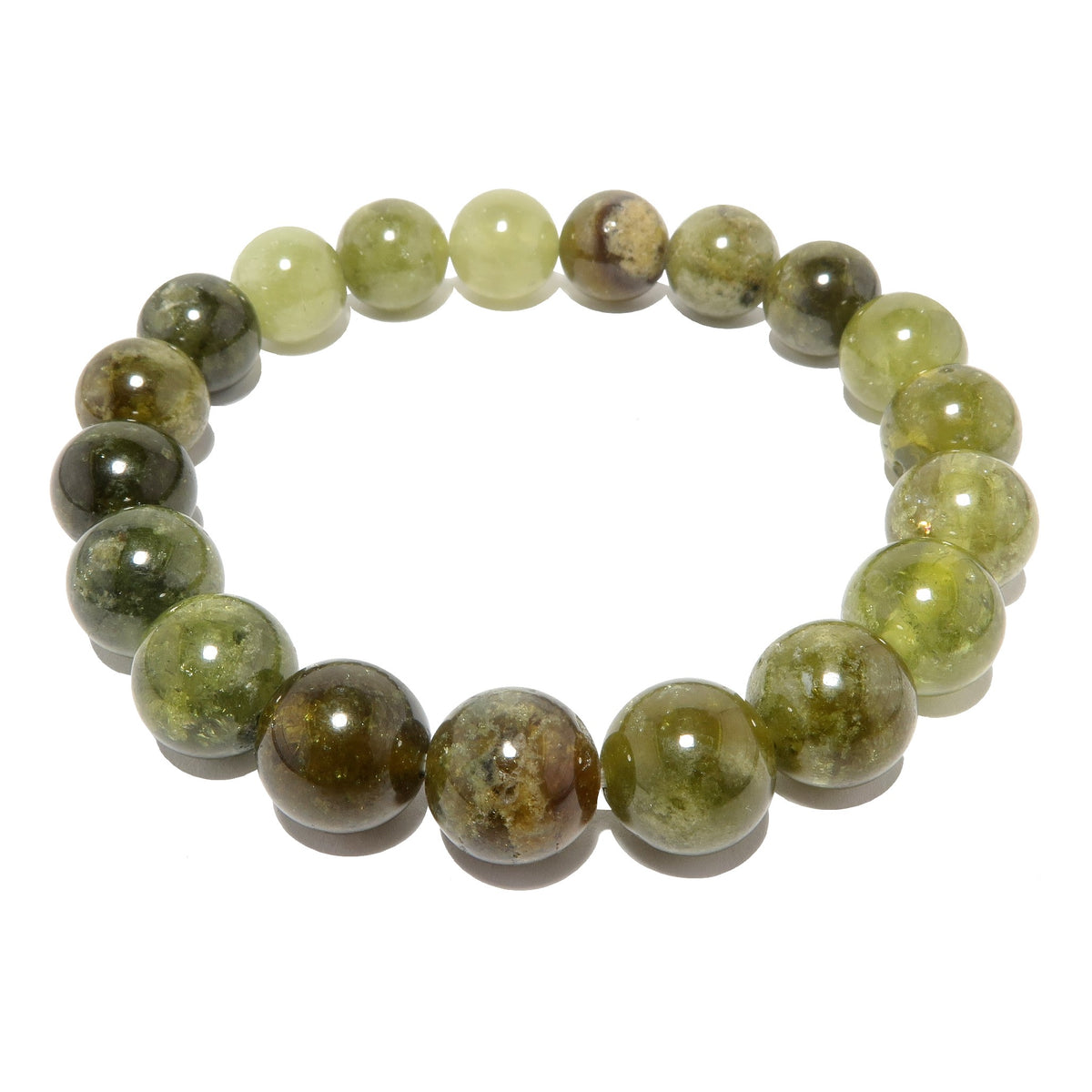 Garnet Bracelet Rare Green Grossular Gemstone Eternal Youth