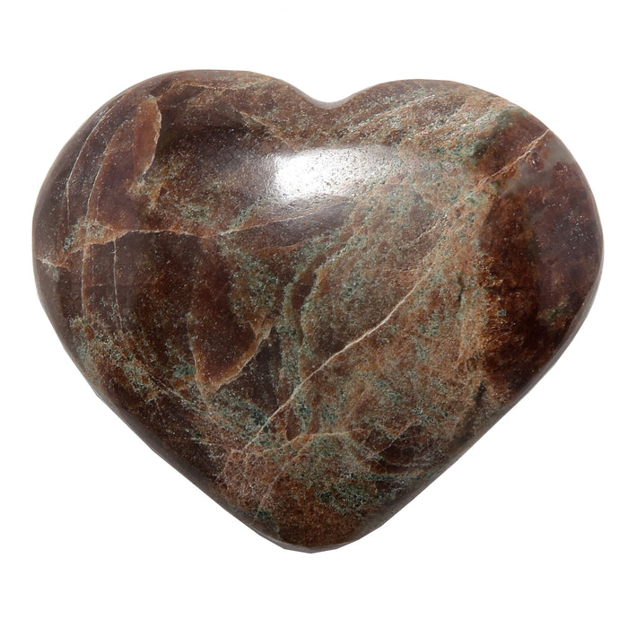 green and red garnet heart