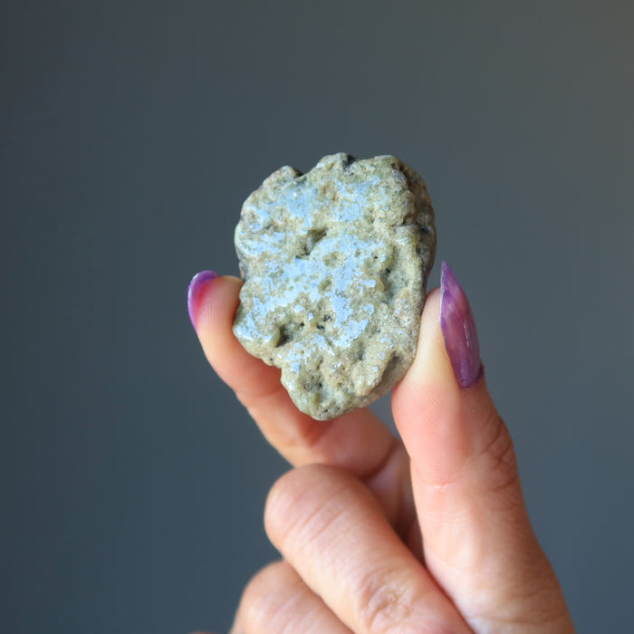 Garnet Smooth Stone Health and Wealth Energy Green Slab