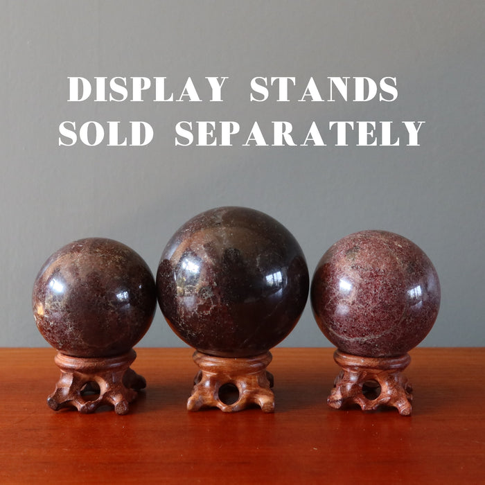 Garnet Sphere Red Sophisticated Soul Crystal Ball