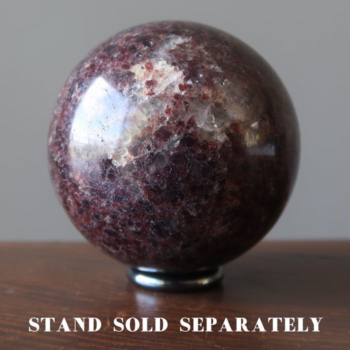 Garnet Sphere Red Sophisticated Soul Crystal Ball