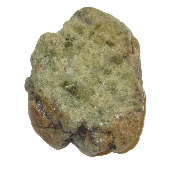 Garnet Smooth Stone Health and Wealth Energy Green Slab