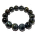 genuine hawks eye gemstone stretch bracelet, beaded with round blue tiger's eye beads, handmade at satin crystals jewelry studio