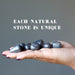 Hematite Tumbled Stone Set on the palm