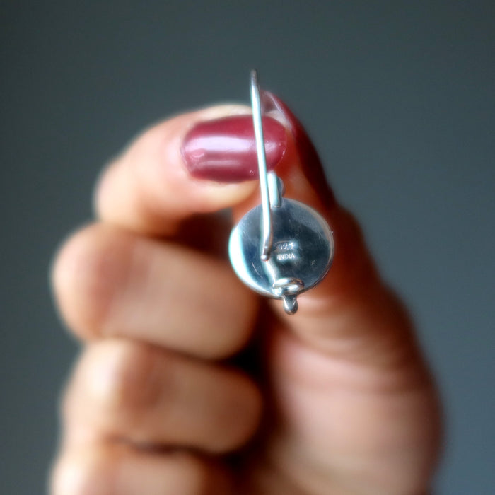 howlite sterling silver earrings