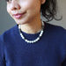 sheila wearing Howlite Necklace 