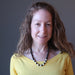 female model wearing Howlite Jet Necklace 