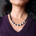 sheila wearing Howlite Jet Necklace 