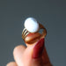 howlite gold ring