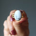 howlite gold ring