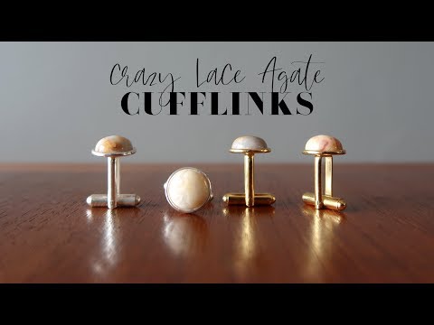 crazy lace agate cufflink video