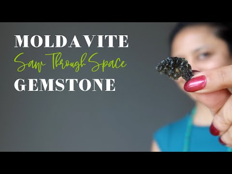 video on moldavite saw through space stones