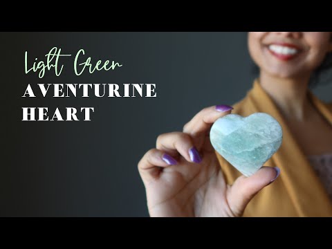 video on aventurine heart