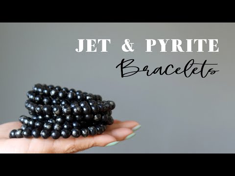 jet pyrite bracelet youtube video