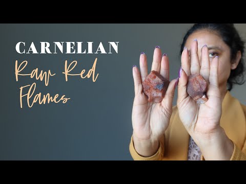 raw carnelian stones video
