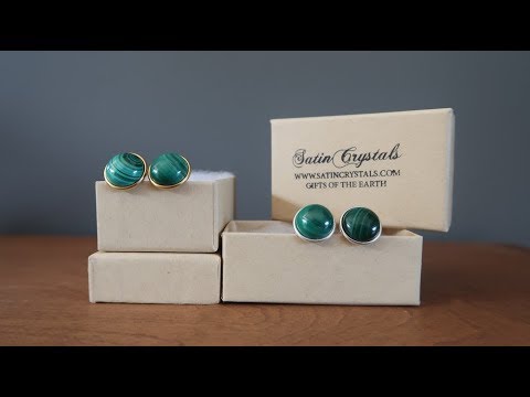 malachite cufflinks video