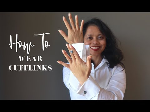 video on how to wear cufflinks