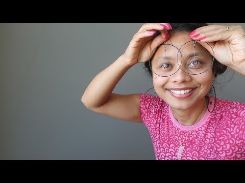 purple fluorite heart hoop earrings video