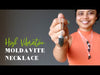 video on moldavite raw necklace