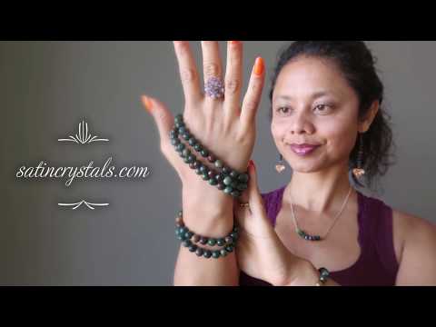 video on faceted bloodstone bracelets