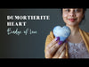 video on dumortierite crystal heart