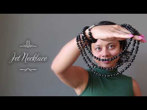 video on wearing jet necklaces