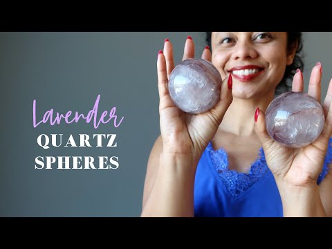 lavendar quartz sphere video