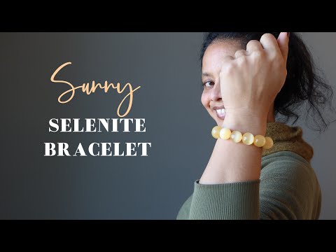 orange selenite bracelet video
