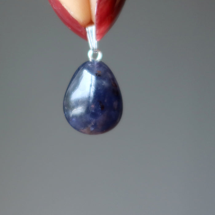 Iolite Pendant Wealth Watcher Gem Sterling Silver