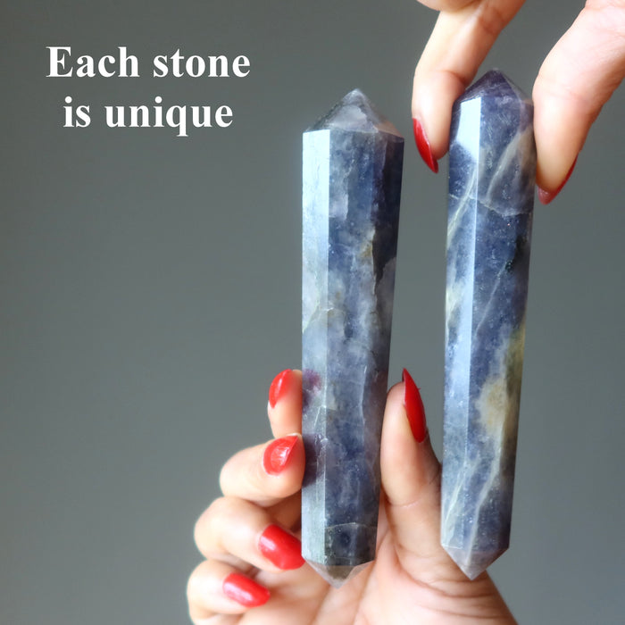 Iolite Double Terminated Wand Abundance Crystal