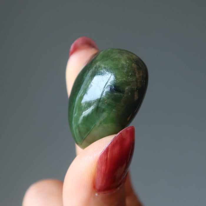 Jade Heart Love is a Precious Gem Canadian Nephrite Crystal